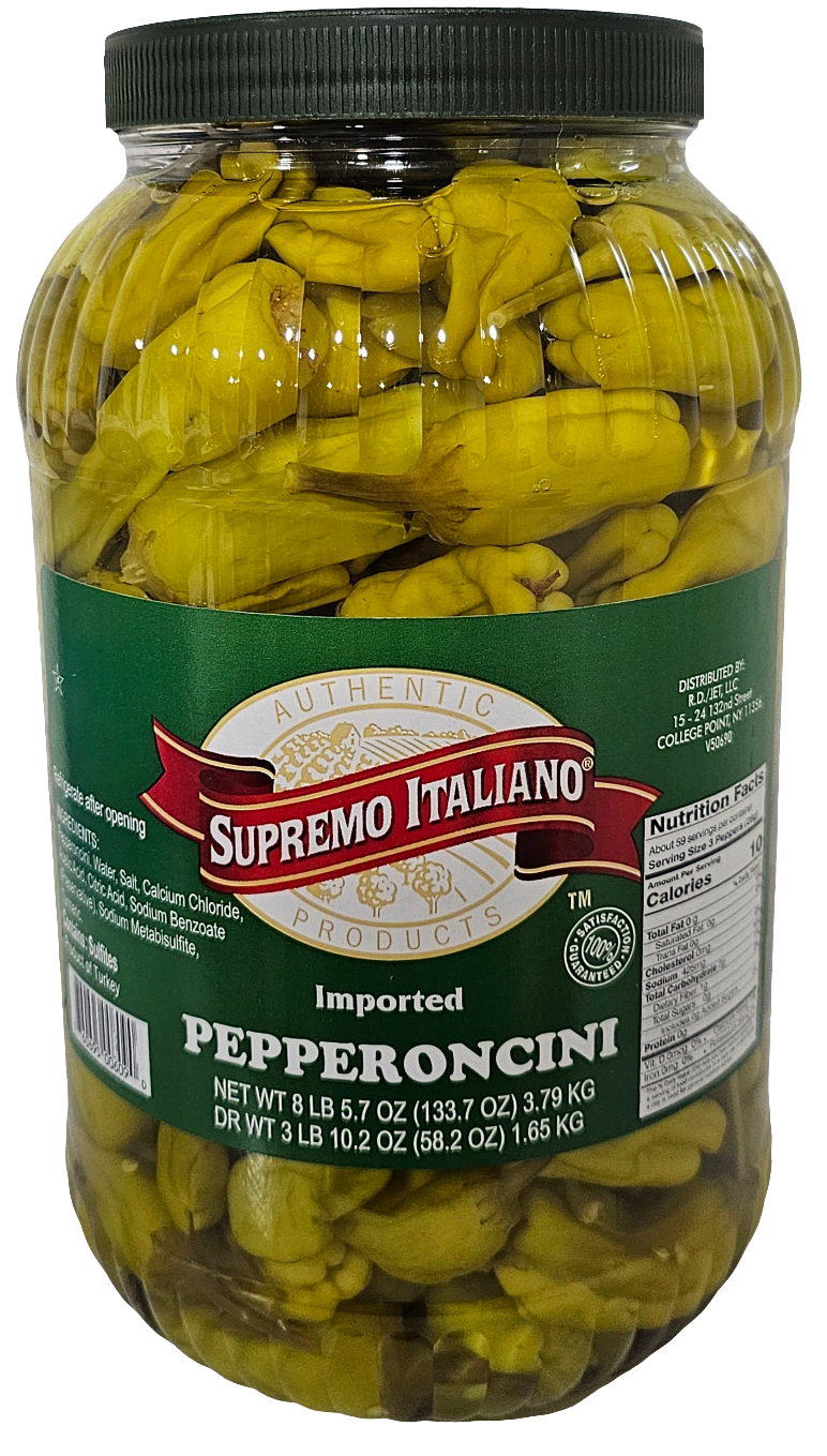 Pepperoncini 8 LBS Jar - 24 LANE DISTRIBUTION