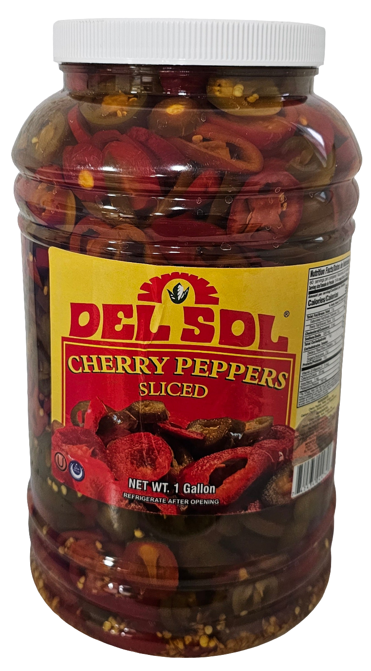 Cherry Peppers Sliced 1 Gallon - 24 LANE DISTRIBUTION